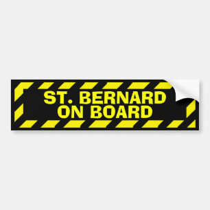 Adesivo Para Carro Rua. Bernard no conselho de aviso amarelo
