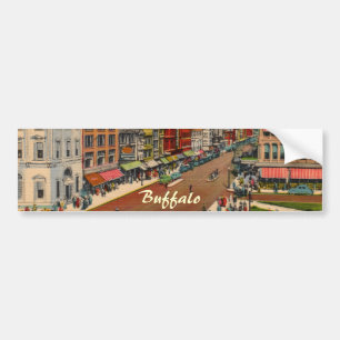 Adesivo Para Carro Rua Principal - Buffalo, NY Vintage Bumper Sticker