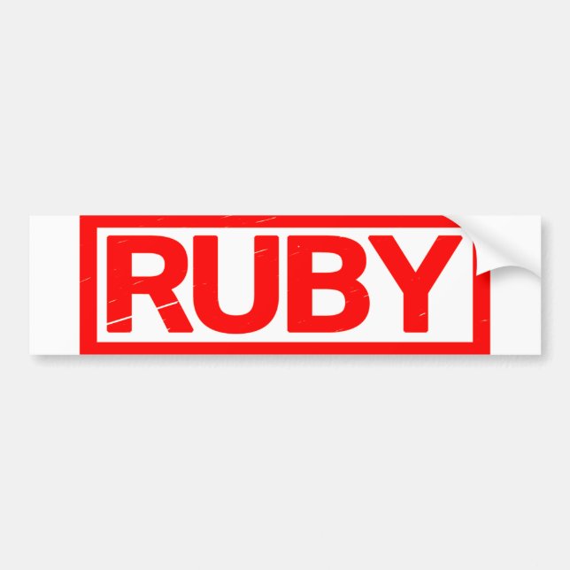 Adesivo Para Carro Ruby Stamp (Frente)