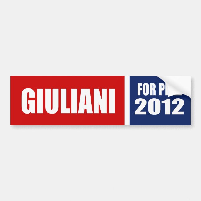 ADESIVO PARA CARRO RUDY GIULIANI 2012 (Frente)