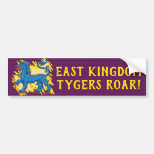 Adesivo Para Carro Rugido do leste de Tygers do reino
