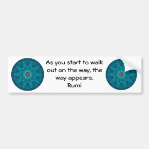 Adesivo Para Carro Rumi Inspirational Quotation dizendo sobre fé