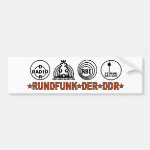 ADESIVO PARA CARRO RUNDFUNK DER DDR