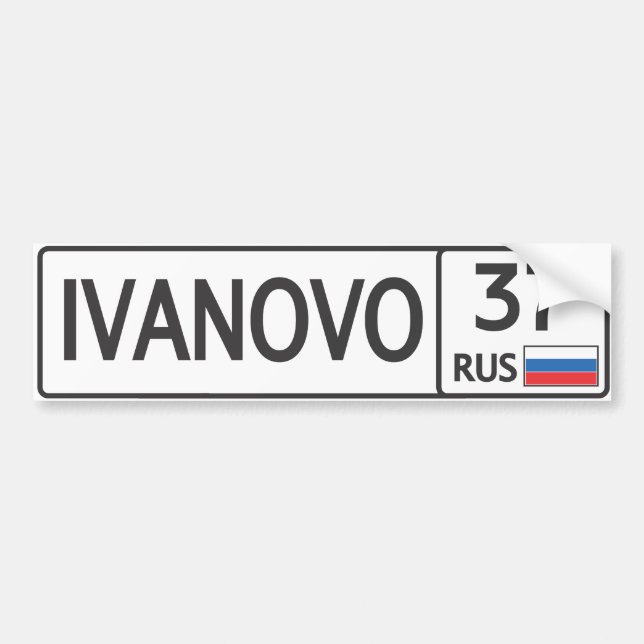 Adesivo Para Carro RUS. Ivanovo. 37 (Frente)