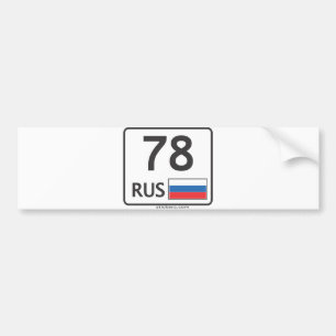 Adesivo Para Carro RUS. St.Peresburg. 78