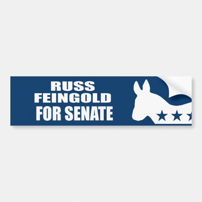 ADESIVO PARA CARRO RUSS FEINGOLD PARA O SENADO (Frente)