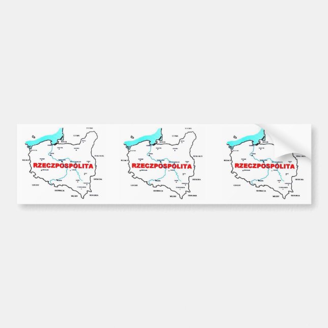 Adesivo Para Carro Rzeczpospolita Polska (Frente)