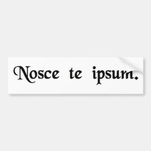 Adesivo Para Carro Saiba thyself.