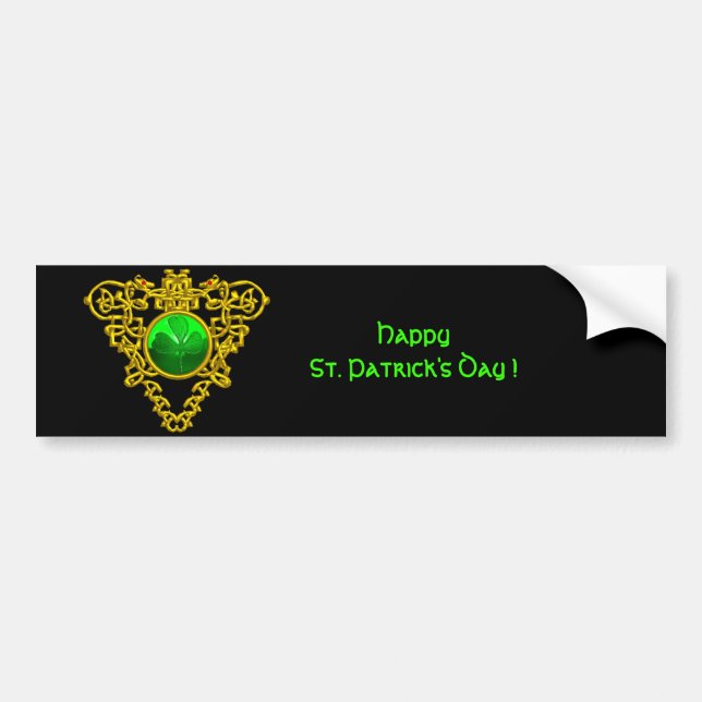 ADESIVO PARA CARRO SAINT PATRICK'S CELTIC HEART (Frente)