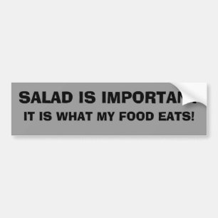Adesivo Para Carro Salada: O que minha comida come