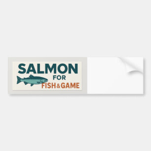 Adesivo Para Carro Salmão para Peixe e Bomba de Jogo