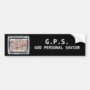 Adesivo Para Carro Salvador pessoal do deus de GPS