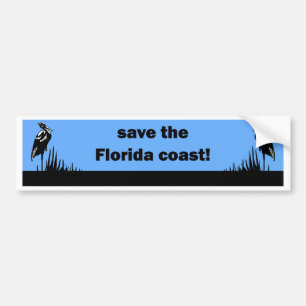 Adesivo Para Carro Salvar a costa de Florida