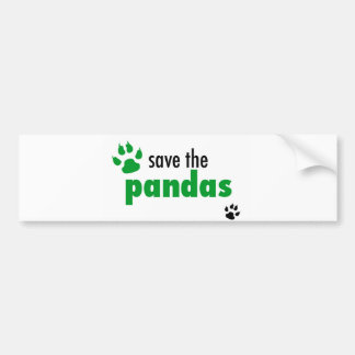 Adesivo Para Carro Salvar as pandas