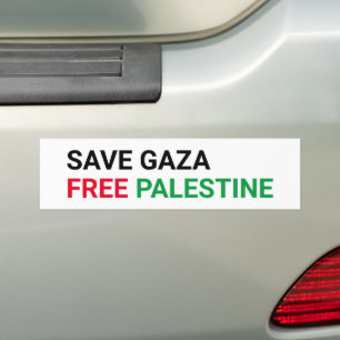 Adesivo Para Carro Salvar Gaza Liberdade Palestina Preta Vermelha Ver