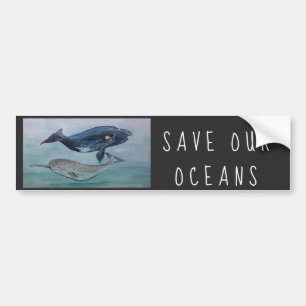Adesivo Para Carro Salvar nossa etiqueta dos oceanos
