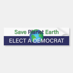 Adesivo Para Carro Salvar Nosso Planeta Verde Terra; Eleve um democra