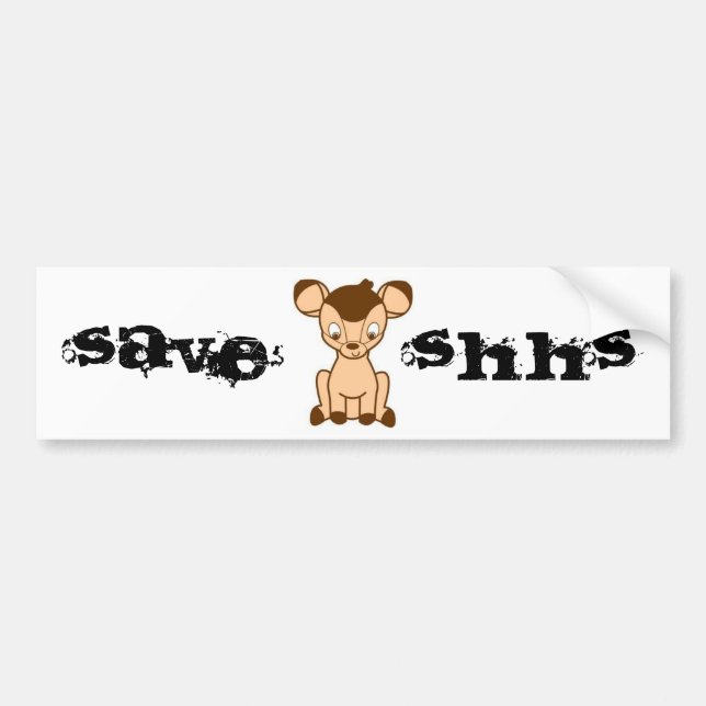 Adesivo Para Carro Salvar o autocolante no vidro traseiro de SHHS (Frente)