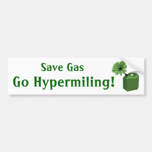 Adesivo Para Carro Salvar o gás, vá Hypermiling!