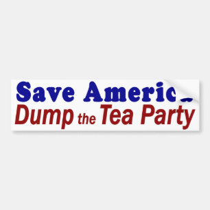 Adesivo Para Carro Salvar o tea party da descarga de América