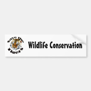 Adesivo Para Carro Salvar os tigres