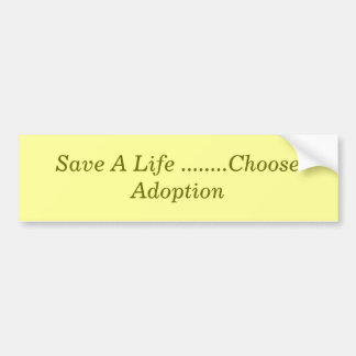 Adesivo Para Carro Salvar uma vida ........ escolhem a adopção