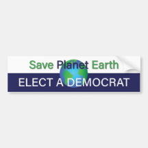 Salve nosso planeta Terra Verde; Eleve um Democrat