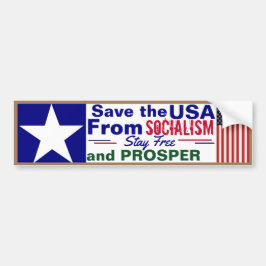 Adesivo Para Carro Salve os EUA do socialismo