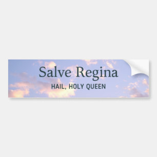 Adesivo Para Carro Salve Regina Trad Católico em Massa Latina