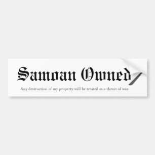 Adesivo Para Carro Samoan possuído