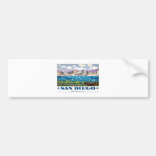Adesivo Para Carro San Diego Skyline