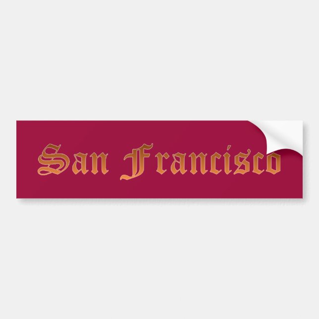Adesivo Para Carro San Francisco (Frente)