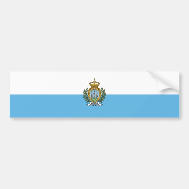 Adesivo Para Carro San Marino Flag (Frente)
