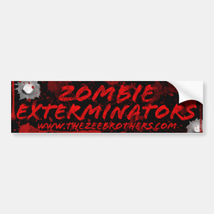 Adesivo Para Carro Sangue dos Exterminators do zombi & etiqueta