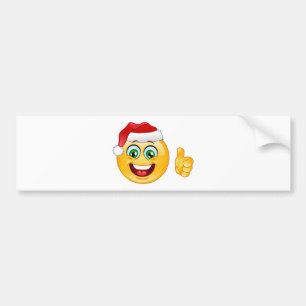 Adesivo Para Carro santa claus emoji
