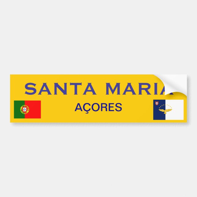 Adesivo Para Carro Santa Maria * autocolante no vidro traseiro (Frente)