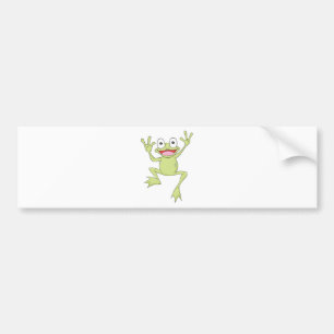 Adesivo Para Carro Sapo de salto verde feito sob encomenda