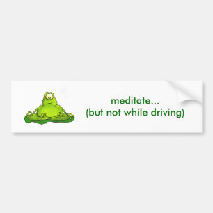 Adesivo Para Carro Sapo meditating gordo