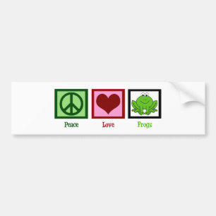 Adesivo Para Carro Sapos do amor da paz