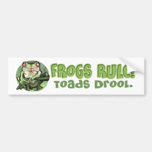 Adesivo Para Carro Sapos regra, Drool Bumpersticker dos sapos