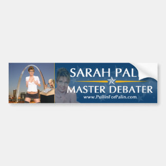 Adesivo Para Carro Sarah Palin - autocolante no vidro traseiro mestre