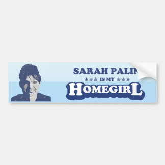 ADESIVO PARA CARRO SARAH PALIN É MEU HOMEGIRL