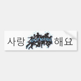 Adesivo Para Carro SARANG HAE YO KPOP MANIA Bumper Sticker