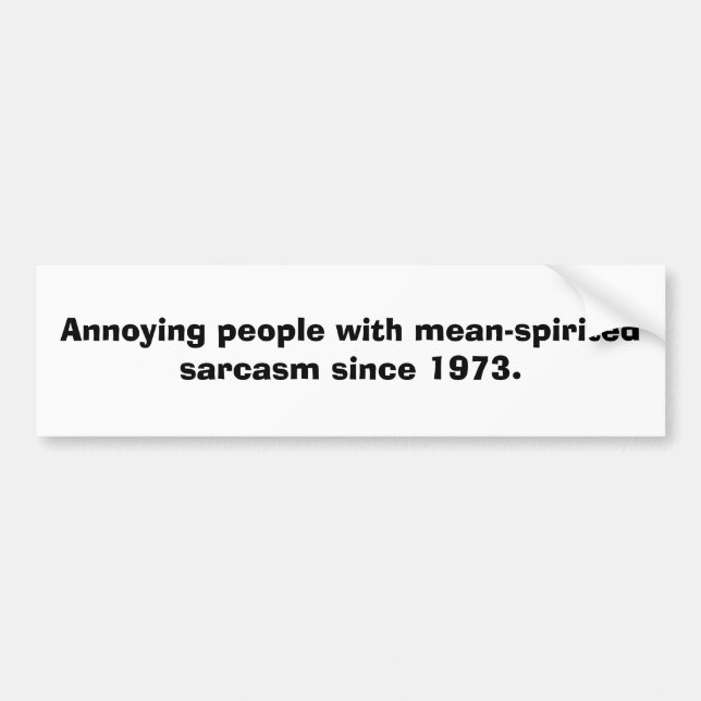 Adesivo Para Carro Sarcasmo (Frente)