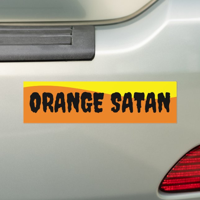 ADESIVO PARA CARRO SATÃ LARANJA (No carro)