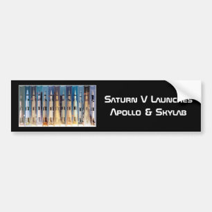 Adesivo Para Carro Saturn V Moon Rocket Launts (Lâmpada Saturno V)