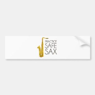 Adesivo Para Carro Saxofone do cofre forte da prática