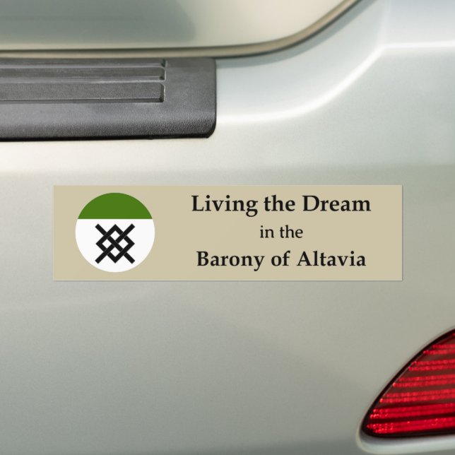 Adesivo Para Carro SCA Altavia Bumper Sticker (No carro)