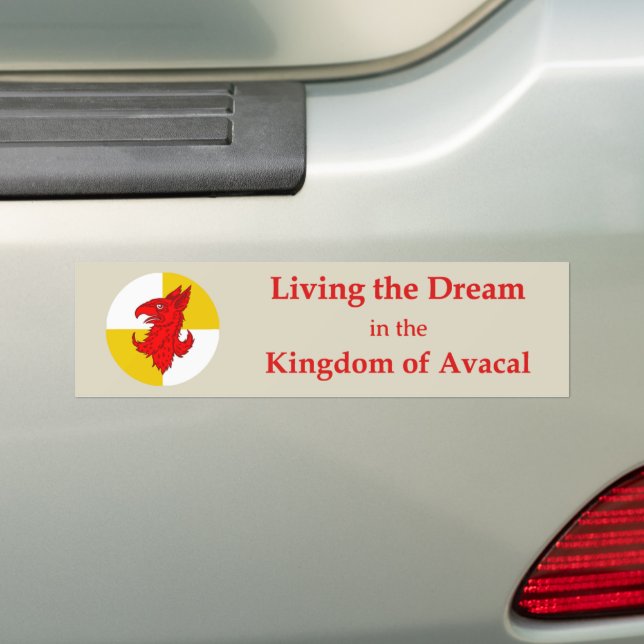 Adesivo Para Carro SCA Avacal Bumper Sticker (No carro)