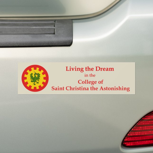 Adesivo Para Carro SCA College of Saint Christina (No carro)